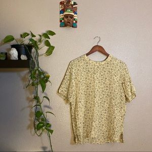 Vintage, soft yellow silk shirt